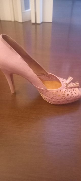 zapato plataforma tacon 9 cm