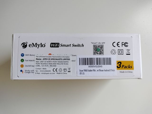 3 Pack de 3 interruptores inteligentes wifi.