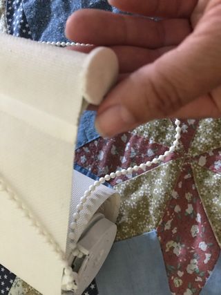 Estor blanco. Ancho 128, largo 315