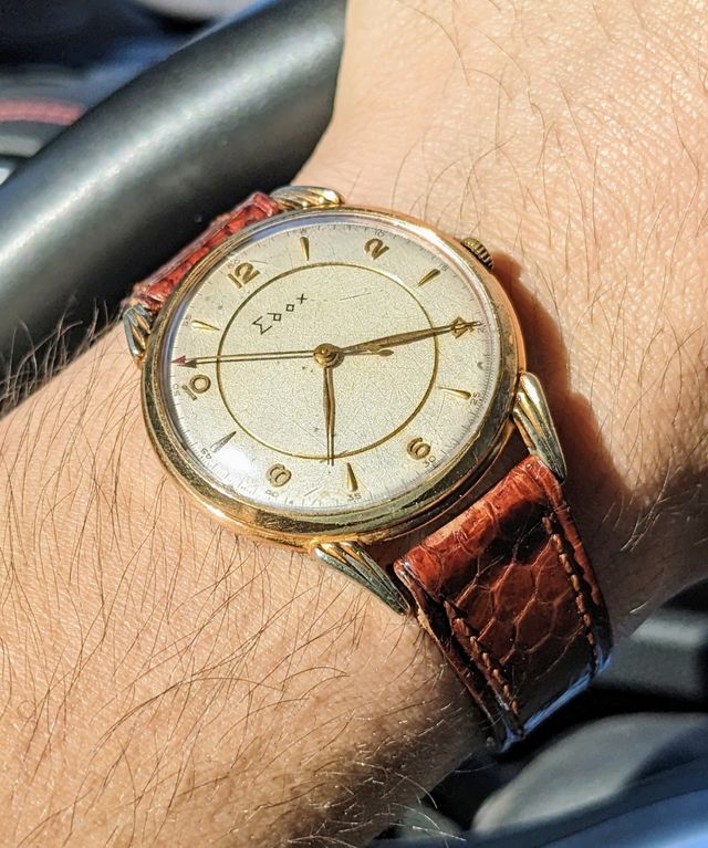 Reloj Edox vintage 37 mm.