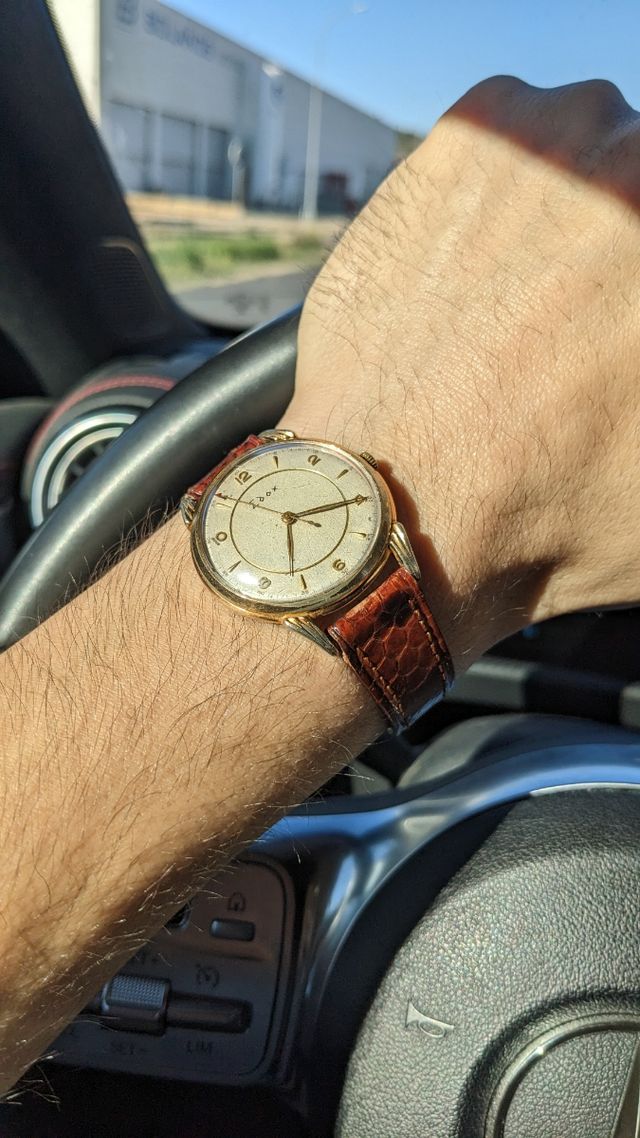 Reloj Edox vintage 37 mm.