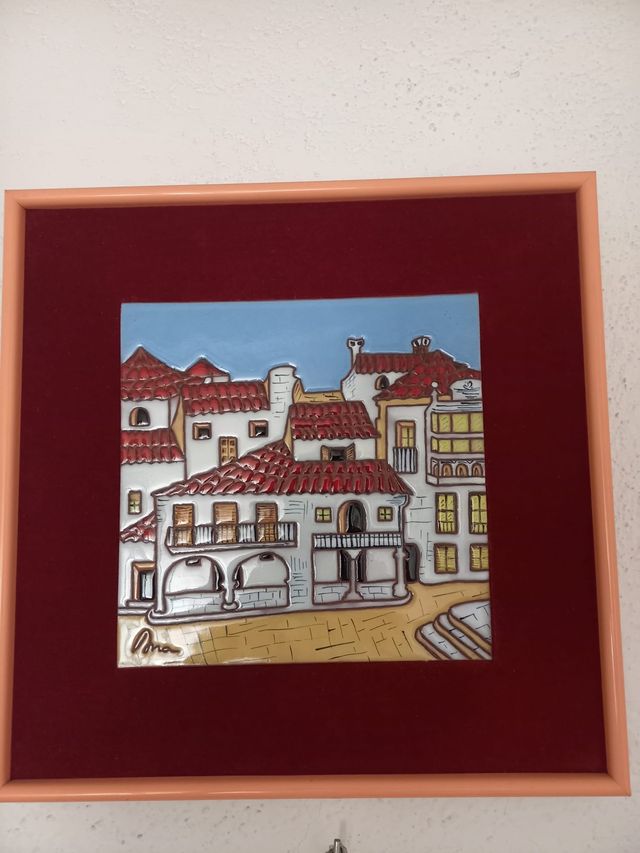 Cuadro Azulejo en cuerda seca