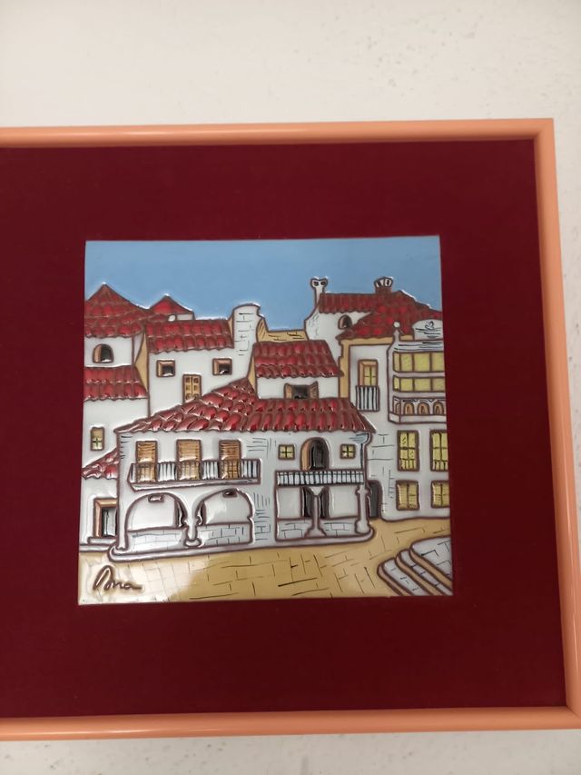 Cuadro Azulejo en cuerda seca