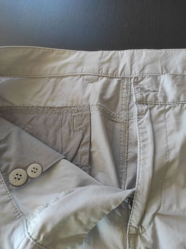 PANTALONCINI GRIGI IN COTONE