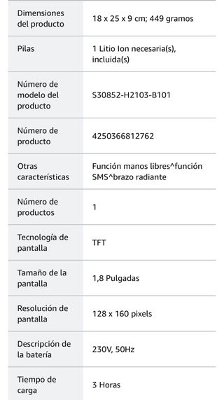 Teléfono inalámbrico DECT SIEMENS Gigaset SL400