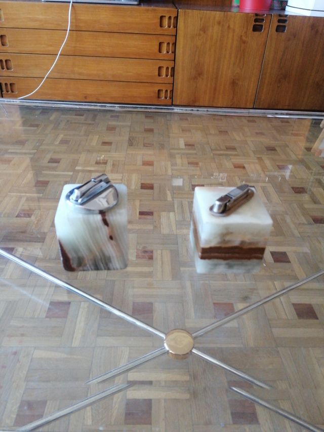 juego 2 mecheros de mesa