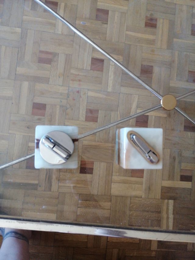 juego 2 mecheros de mesa