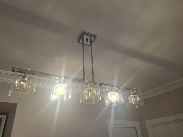 lámpara techo alargada