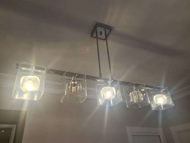 lámpara techo alargada