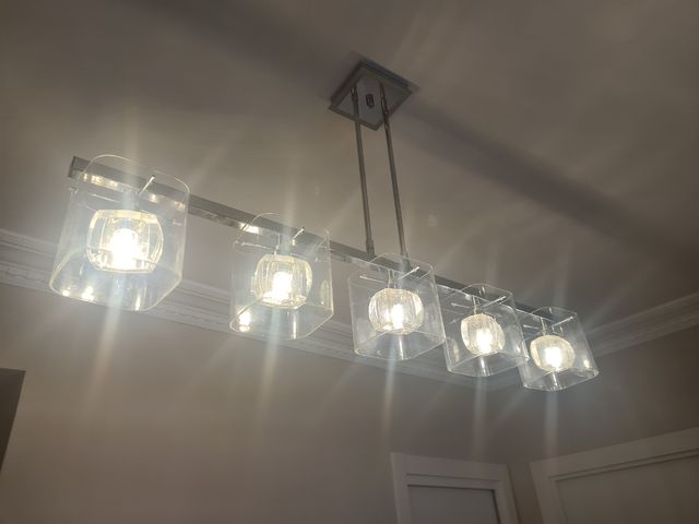 lámpara techo alargada