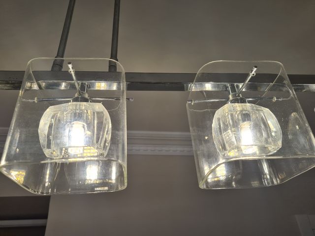 lámpara techo alargada