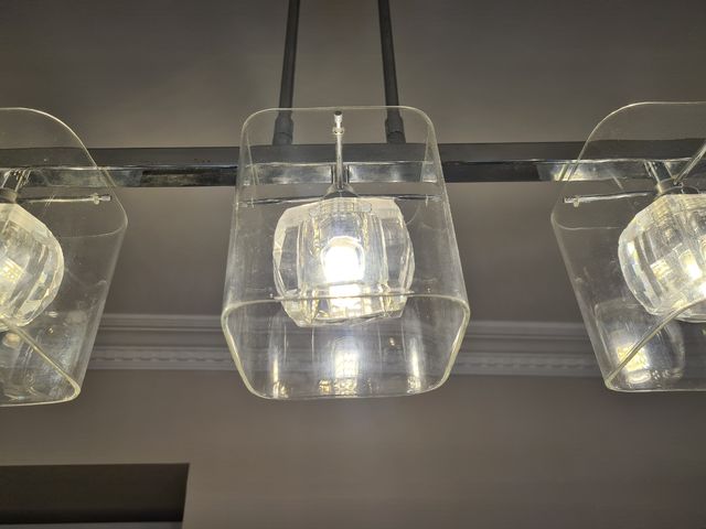 lámpara techo alargada