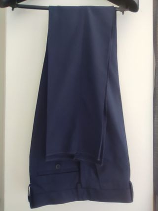 Traje azul marino verano, talla 48