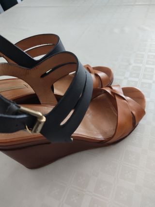 Sandalias cuña Massimo Dutti