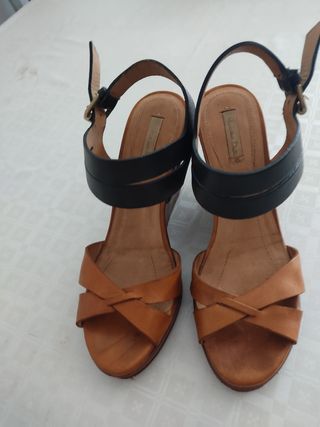 Sandalias cuña Massimo Dutti