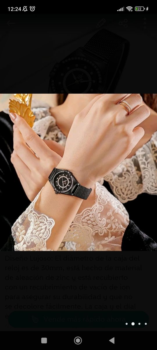 Pack regalo mujer Reloj+Rodillo masajeador facial