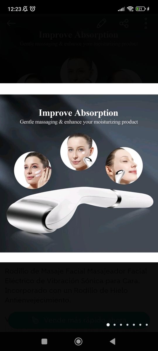 Pack regalo mujer Reloj+Rodillo masajeador facial