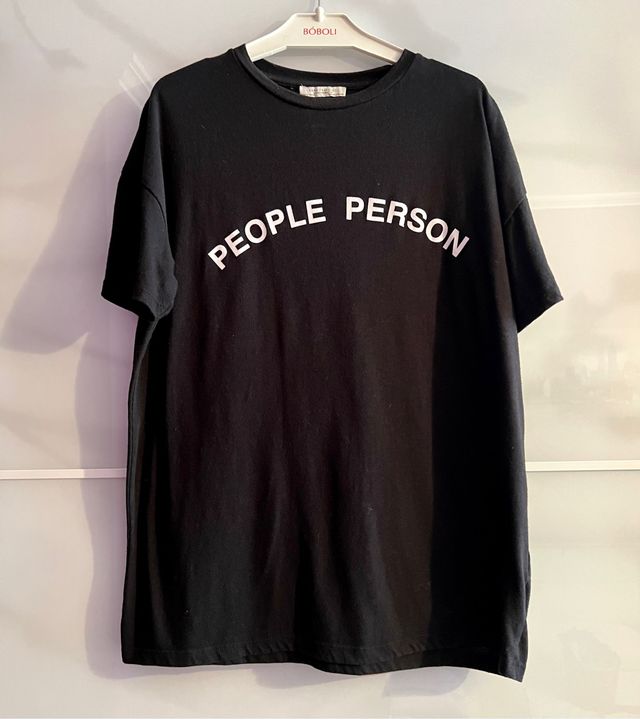 Camiseta negra Zara S