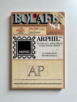 Bolaffi '84. Set 4 volumi catalogo francobolli