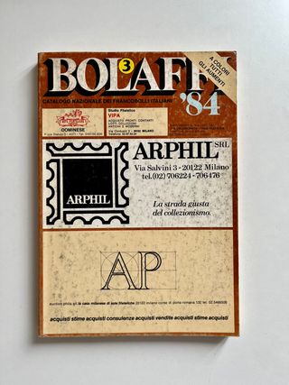 Bolaffi '84. Set 4 volumi catalogo francobolli