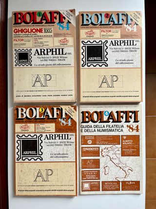 Bolaffi '84. Set 4 volumi catalogo francobolli