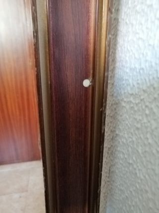 puerta ventana corredera de aluminio color madera