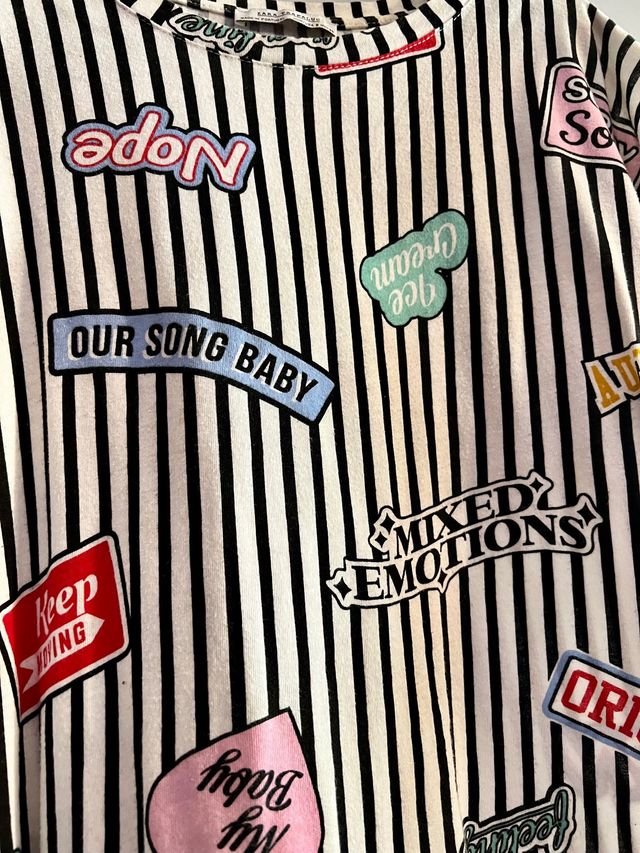 Camiseta rallas Zara S