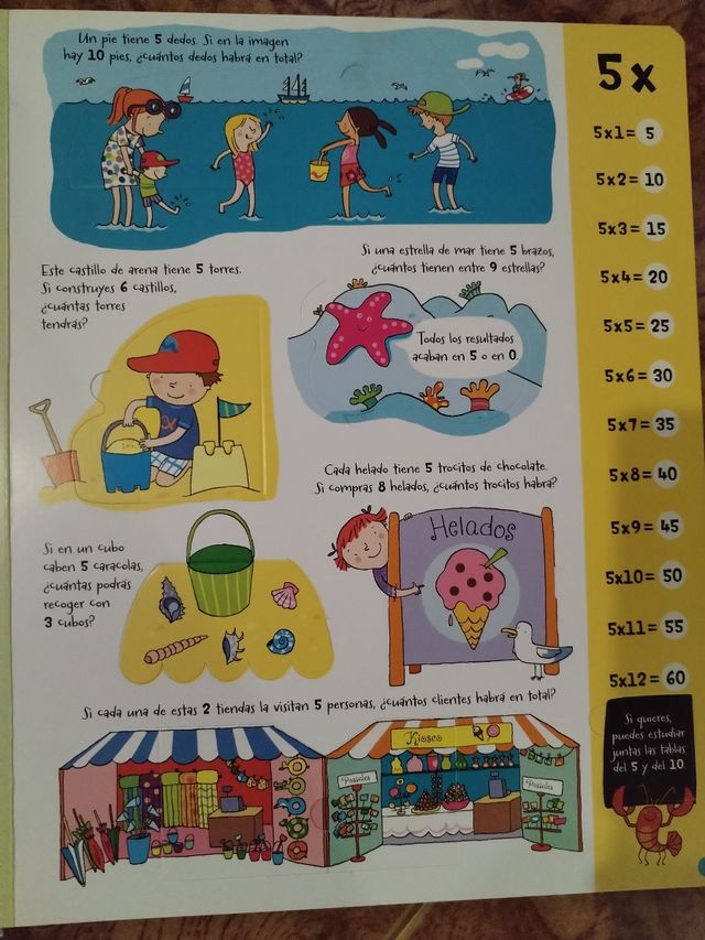 Las tablas de multiplicar Usborne de segunda mano por 7 EUR en Cabañas