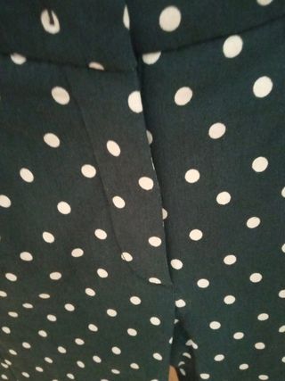 pantalón lunares mango
