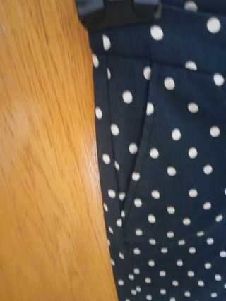 pantalón lunares mango