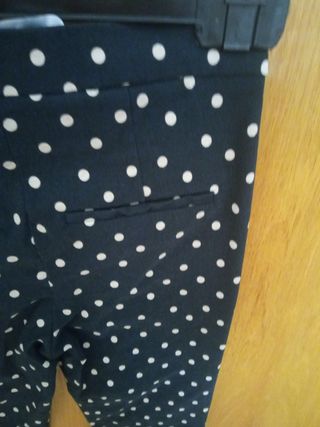 pantalón lunares mango