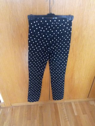 pantalón lunares mango