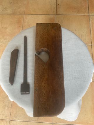 Cepillo de carpintero de madera. Guillaume de 26,5