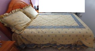 Colcha, edredón y cojines