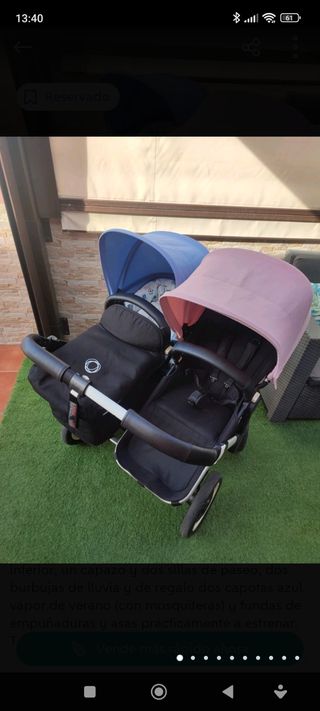 Capota rosa Bugaboo donkey