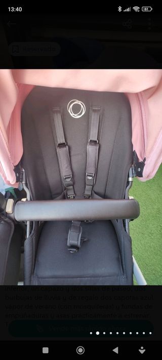 Capota rosa Bugaboo donkey