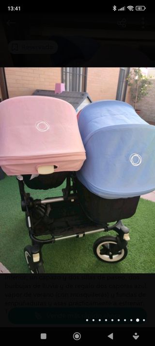 Capota rosa Bugaboo donkey