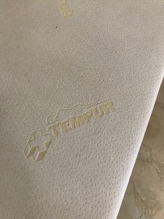 base estática y colchón Tempur