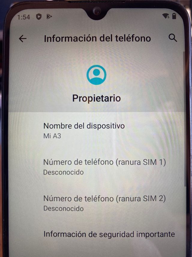 Xiaomi Mi A3 blanco impoluto 64/4