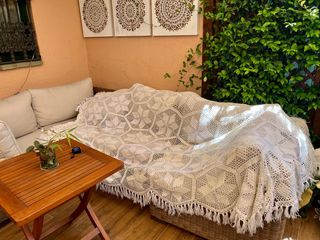 COLCHA HECHA A MANO 1.60 x 2.20 para cama o sofás