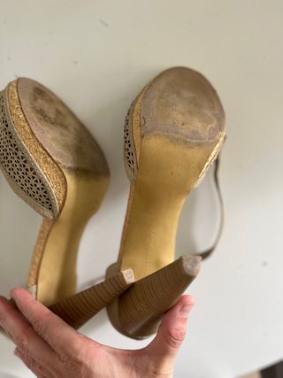 Sandalias tacón muy poco uso 41