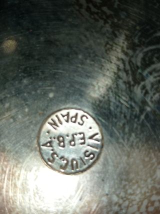 juego plateado centro mesa