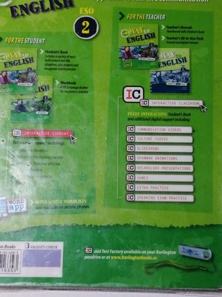 Libro texto de Ingles, Student's book + Workbook