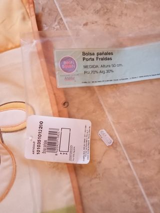 Guarda pañales Nuevo con etiqueta