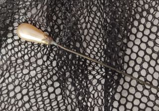 VELO MANTILLA ANTIQUÍSIMO  de misa Chantillí