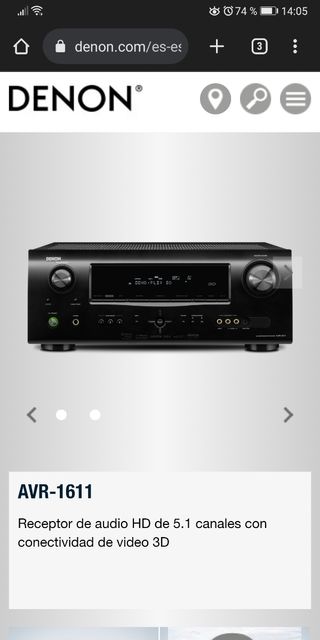 RECEPTOR DENON AVR 1611+ BOSE 5.1 SUBWOFER