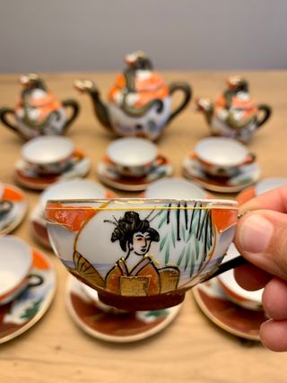 Juego de café japonés
