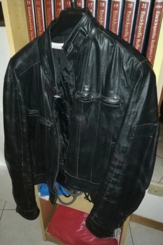 Giubbotto pelle nero