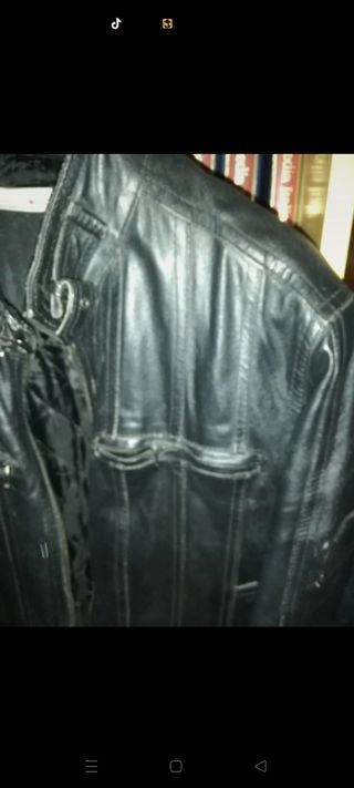 Giubbotto pelle nero