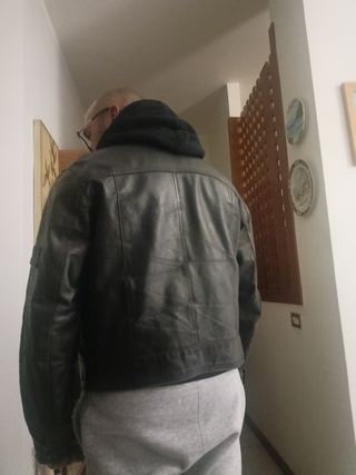 Giubbotto pelle nero